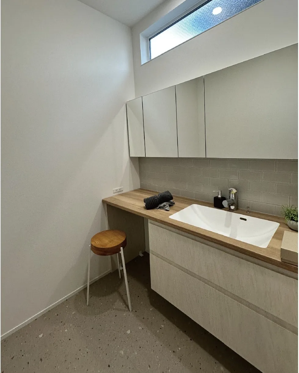 水回りは丈夫なフロアタイルで🤗