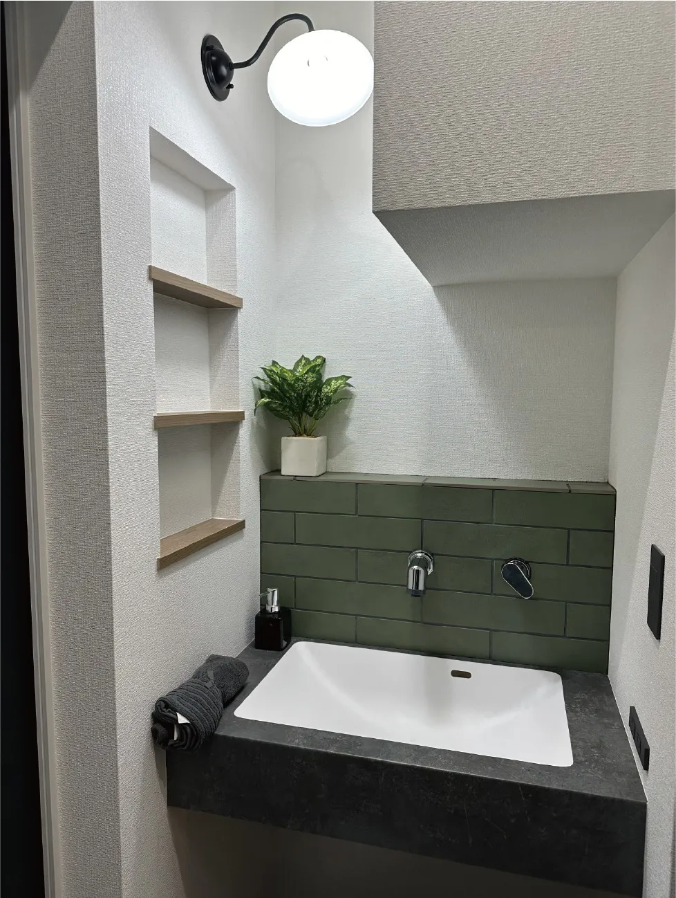 造作洗面でお気に入りの場所に🌿