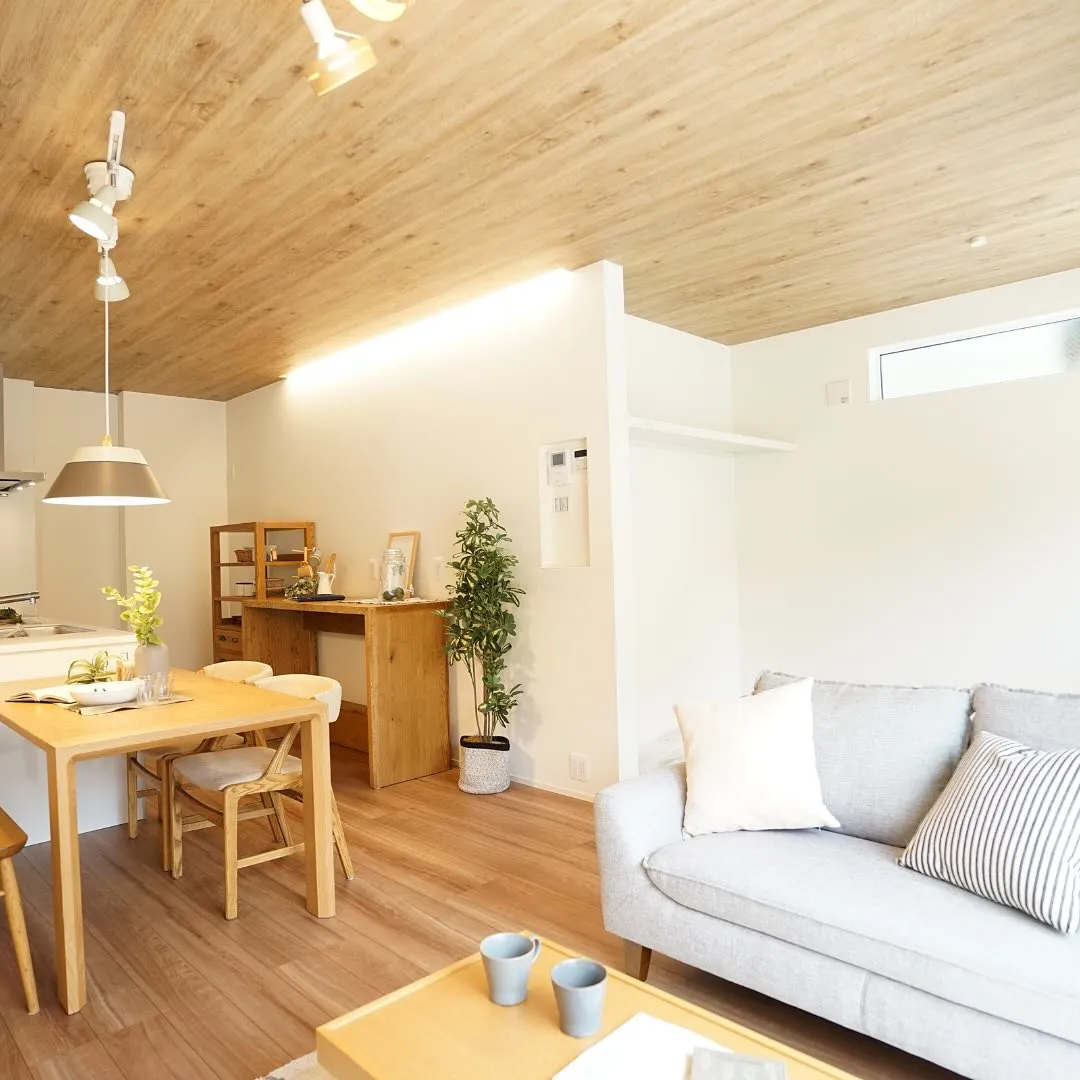 木目✖️ホワイトを基調にした柔らかい空間