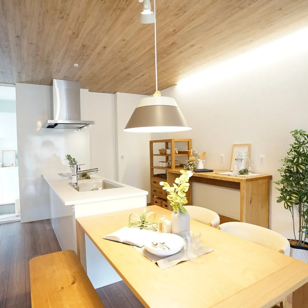 木目✖️ホワイトを基調にした柔らかい空間