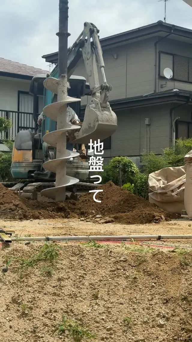 地盤補強　柱状改良